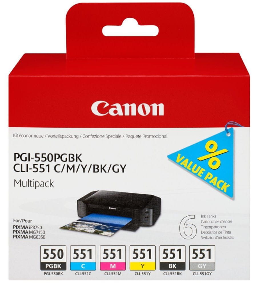 Canon PGI-550 + CLI-551, multipack (6496B005)